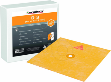 SCHÖNOX D8 / D15 / D21 / D35 / D65 Schonox D 8 dichtmanchet wand doos 25 st