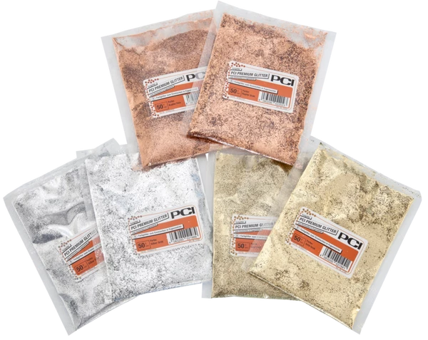 PCI Premium Glitter (chips goud/zilver/koper)